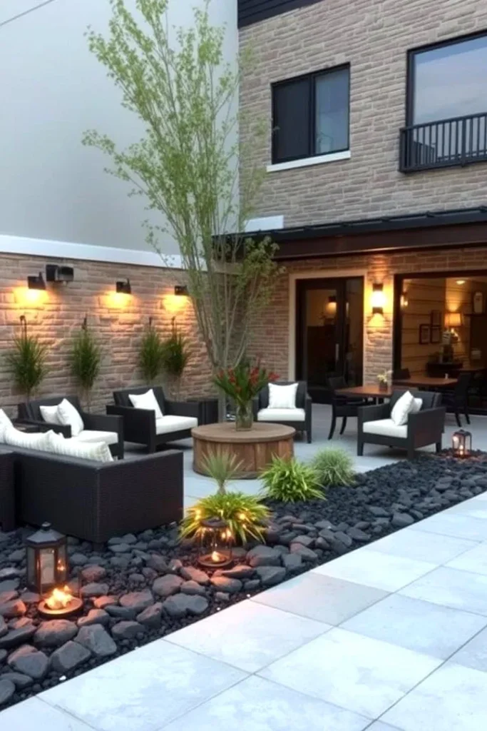 20 Front Yard River Rock Flower Bed Ideas For Visual Appeal - Homes & Landscaping
