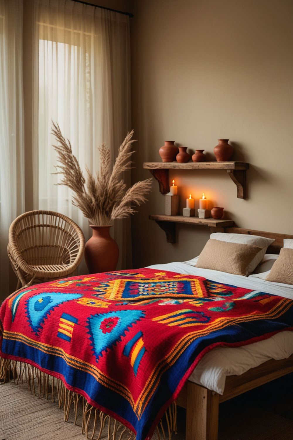 20 Simple Mexican Bedroom Ideas for a Cozy Retreat - Various Loft