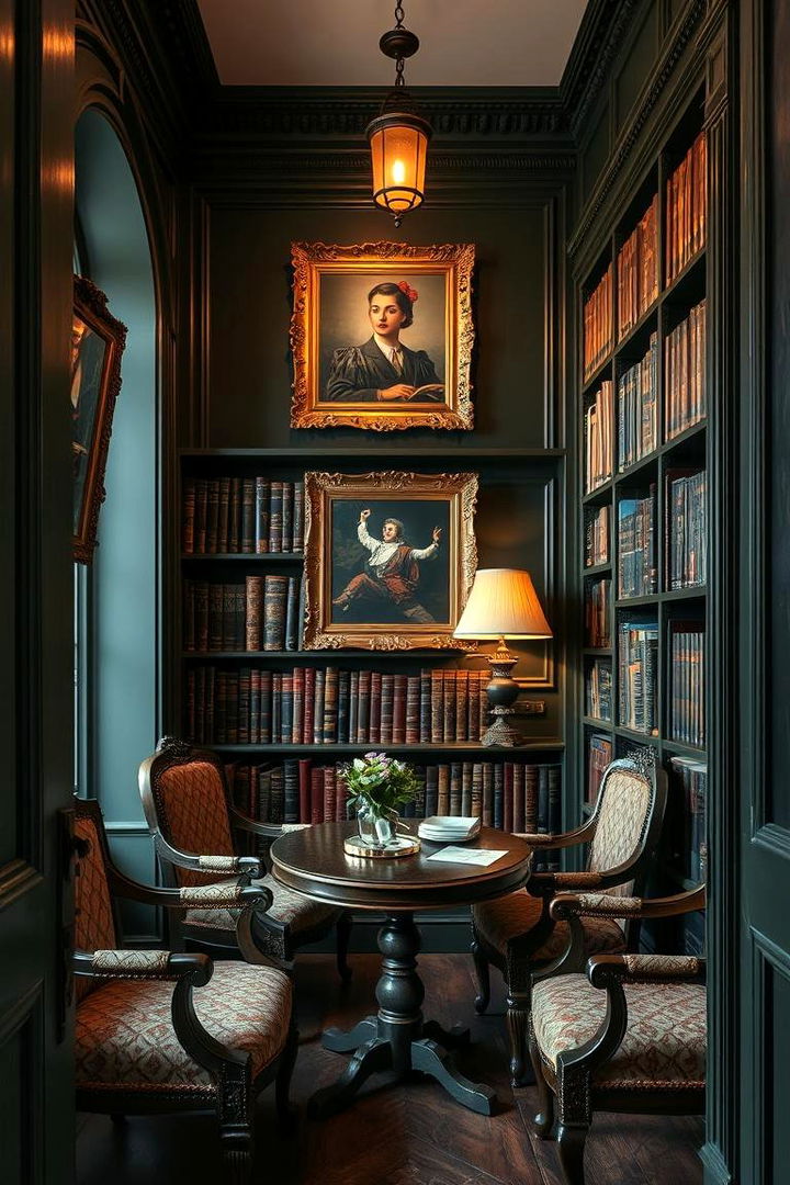 22 Dark Green Home Library Ideas for a Cozy Retreat - Lost At E Minor