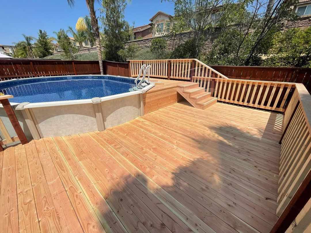 27 Above-Ground Pools With Decks for Your Outdoor Space