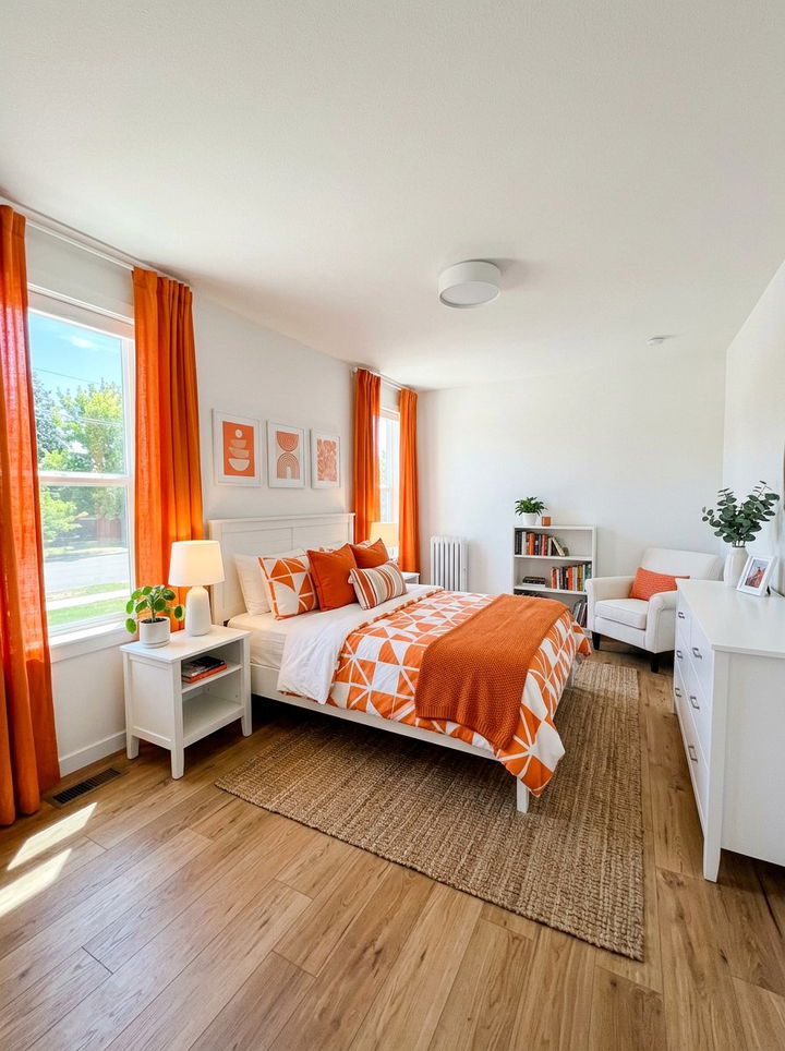 30 Bold Orange Bedroom Decor Ideas to Energize Your Space - Lost At E Minor