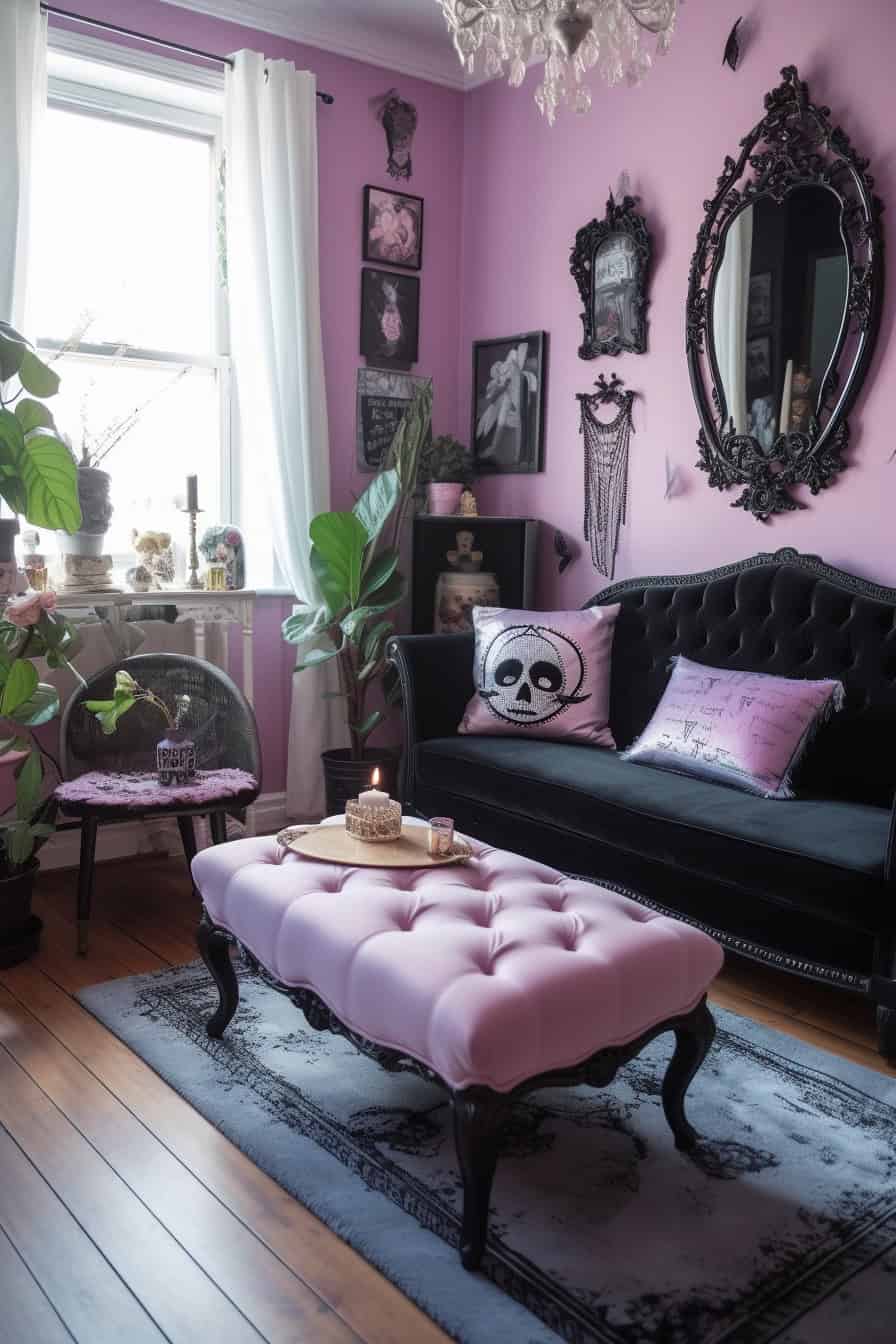 30+ Pastel Goth Room Decor Ideas to Create a Sweet, Spooky Space in Your Home | The Pagan Grimoire