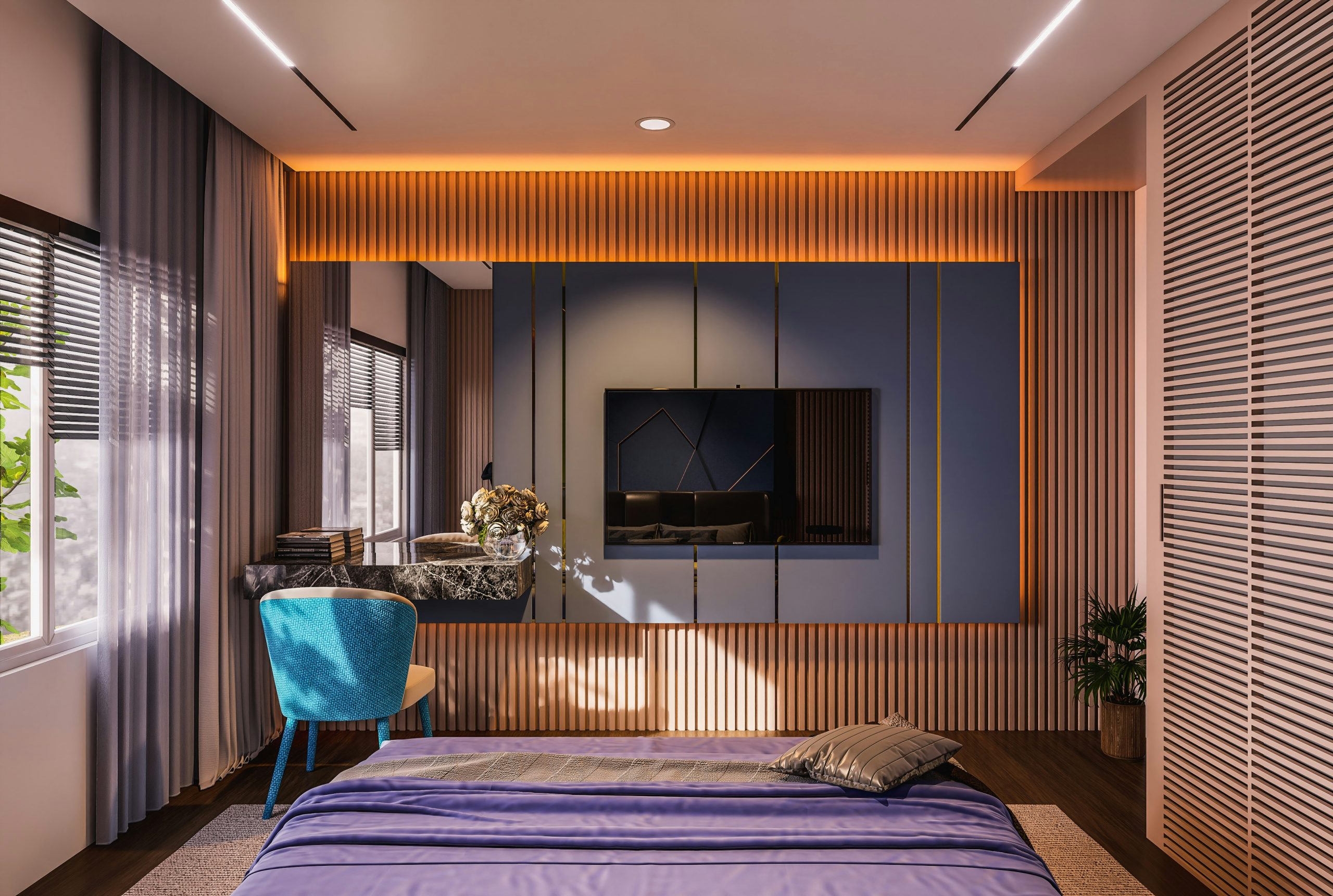 3d render of bedroom by me