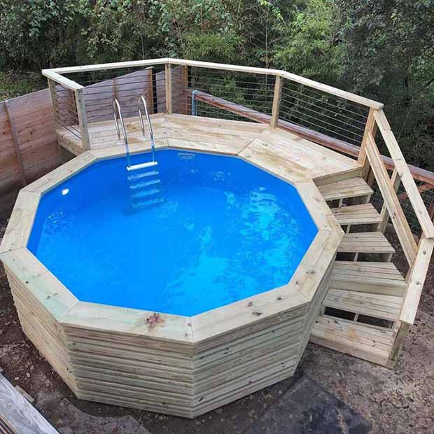 50 Best Above-Ground Pool Deck Ideas for Every Yard and Budget