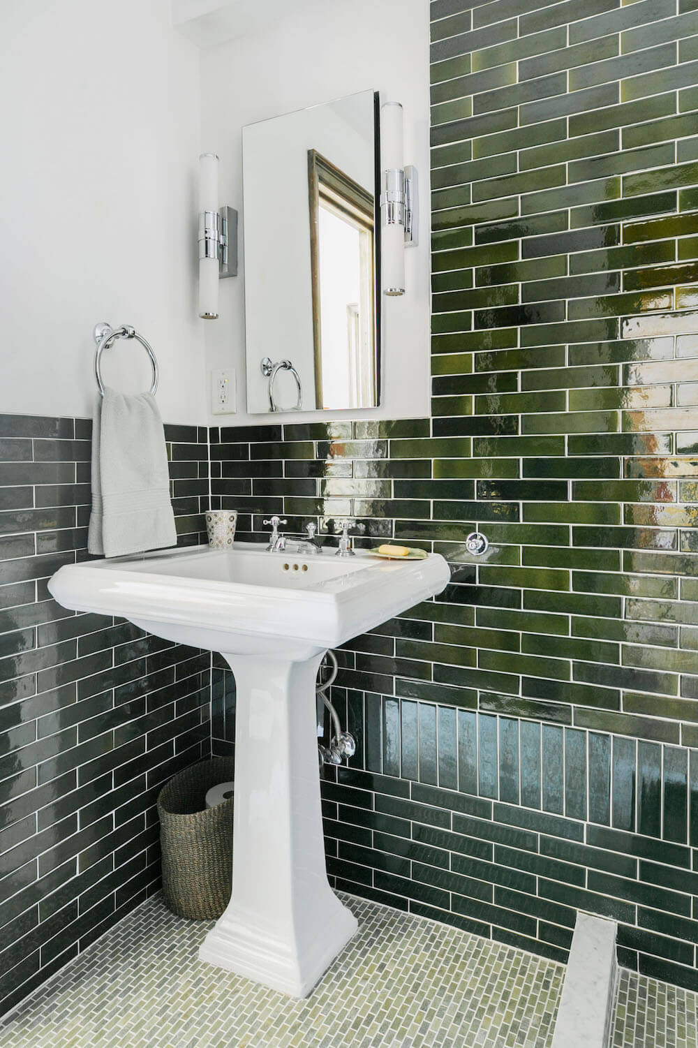 A Fresh Perspective on Green: A Gramercy Bathroom Makeover