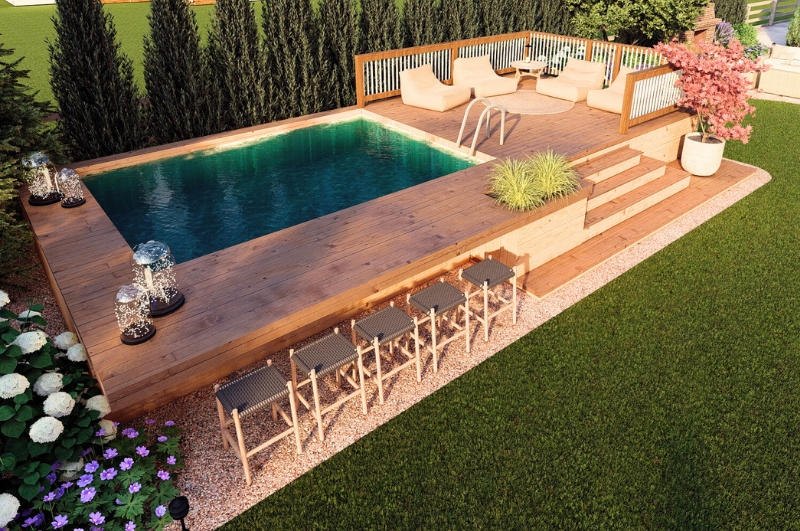 Above-Ground Pools and Spas: Design Ideas for Your Perfect Outdoor Oasis | BACQYARD