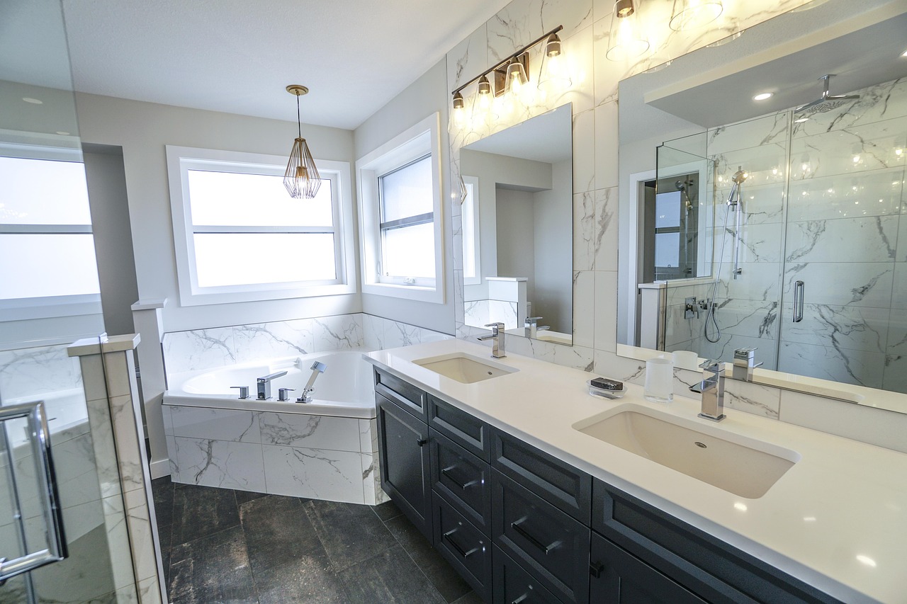 bathroom, luxury bathroom, white, luxury, interior, marble, surface, modern, modern bathroom, counter, bath tub, bathroom, bathroom, bathroom, bathroom, bathroom, luxury bathroom