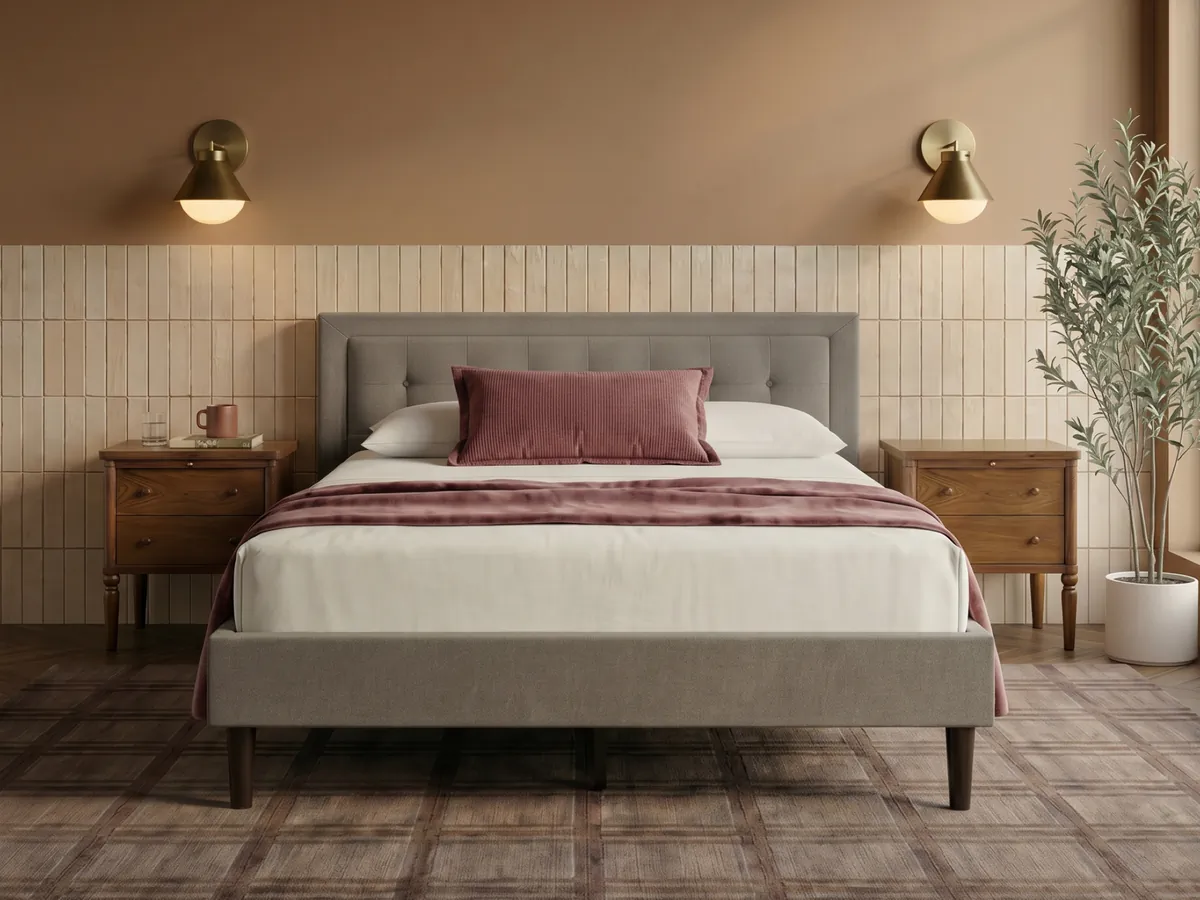 Bed Frame w/ Upholstered Headboard | Easy Assembly | DreamCloud
