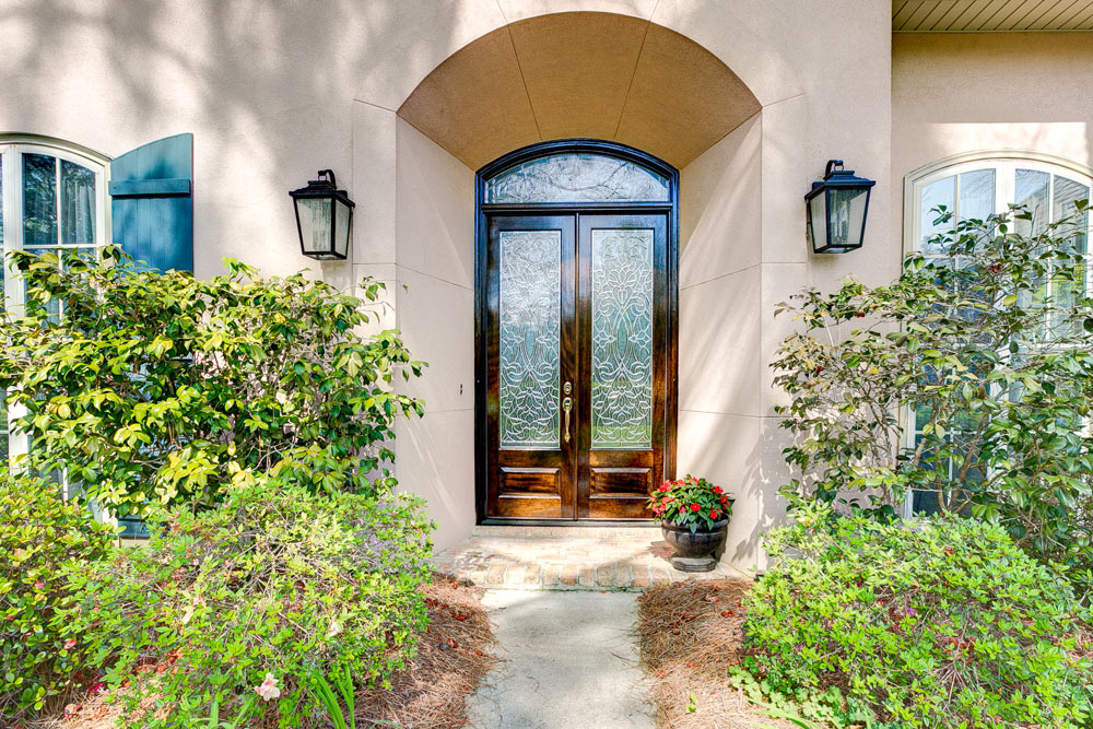 Beveled Glass Transom & Doors Make for a Grand Entrance | Doors of Elegance