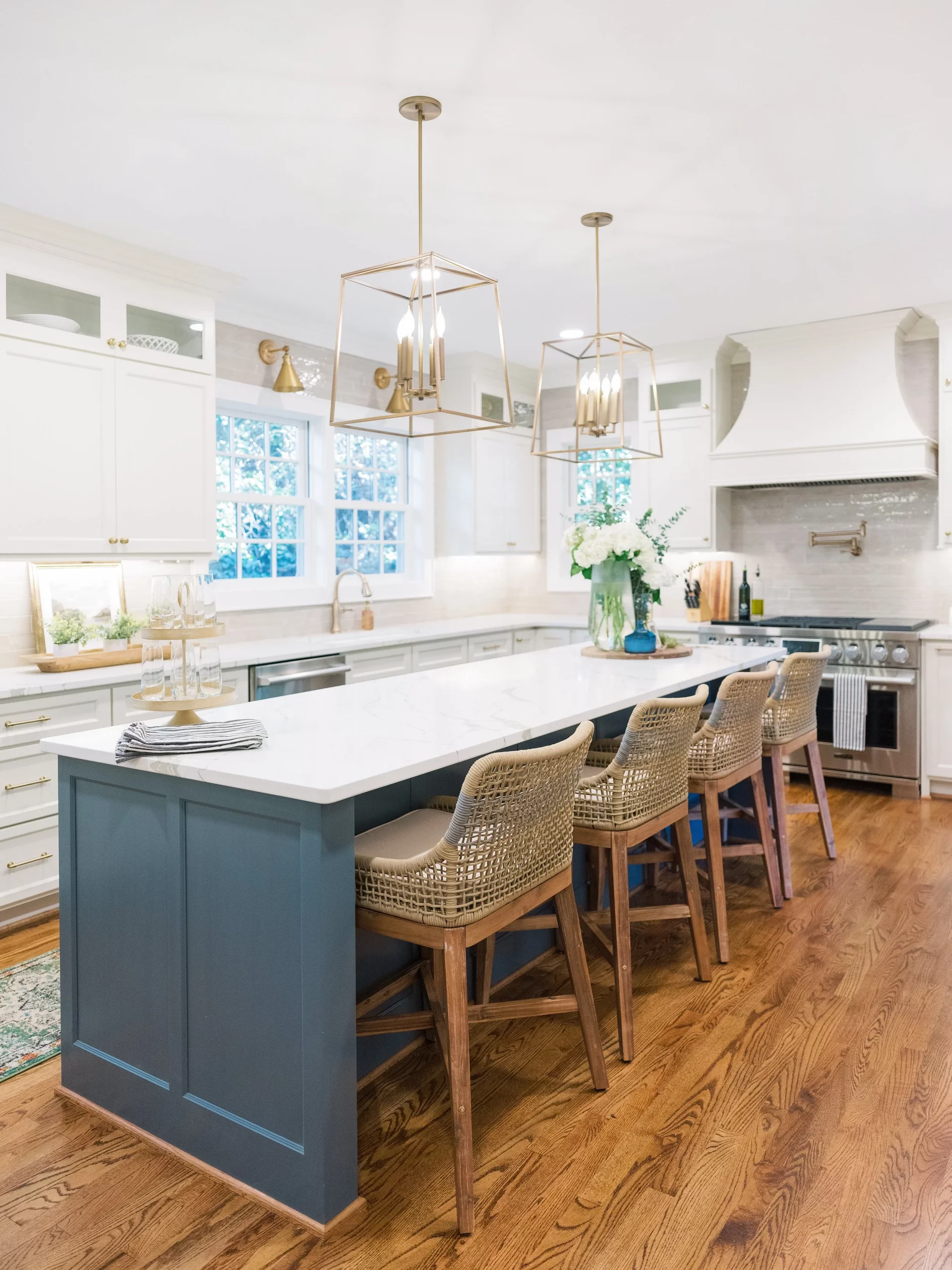 Coastal Chic Modern Farmhouse Kitchen | Greenville, SC — Ashmore Builders Inc