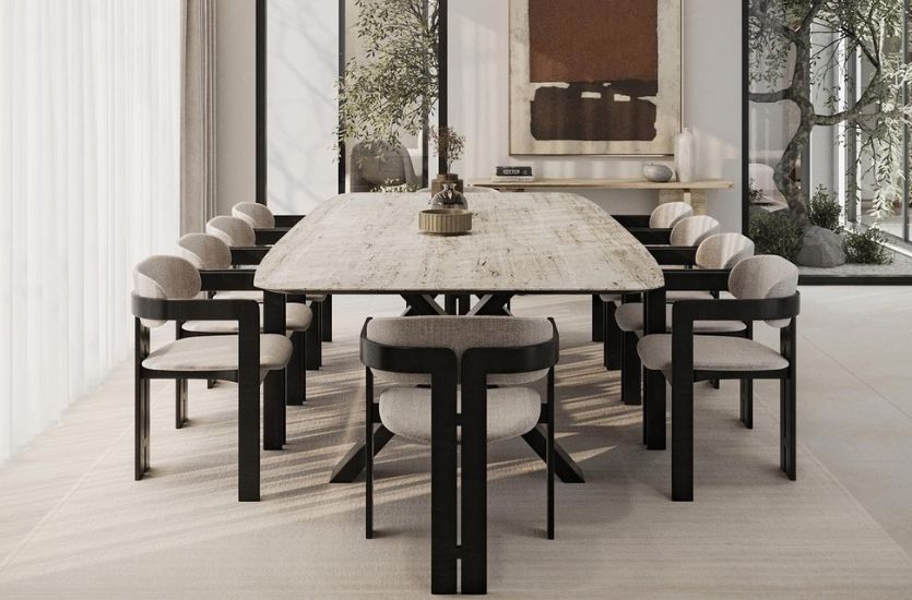Contemporary Dining Room With Panna Dining Chair | Modern Furniture by Caffe Latte Home