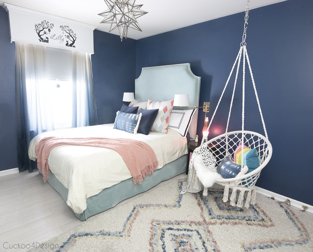 Dark Blue Girls Room - Cuckoo4Design