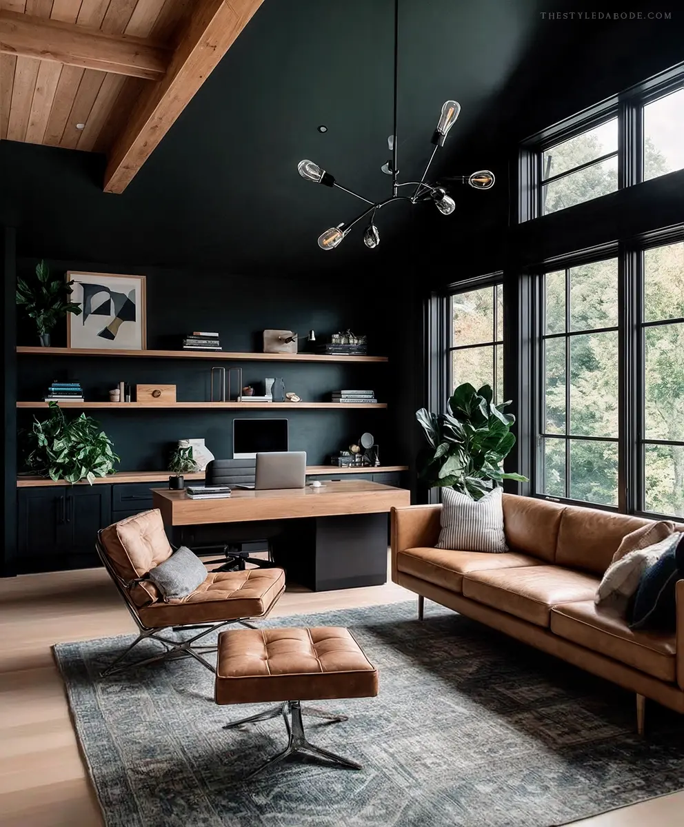 Dark Home Office | 30 Ideas for a Moody Work Space