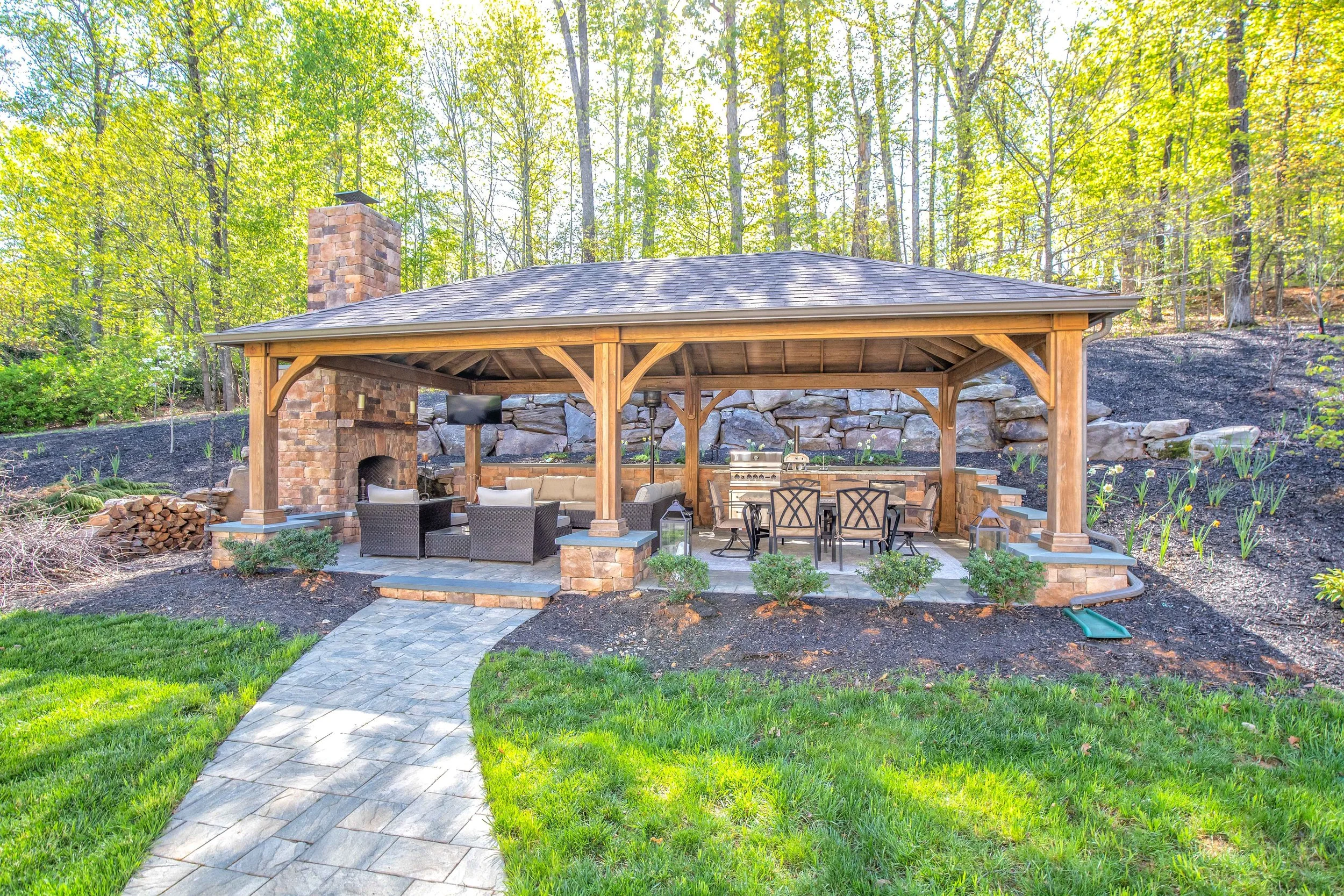 Discover Outdoor Bliss: A Pavilion and a Fire Pit for Your Powhatan County, VA Home — Commonwealth Curb Appeal