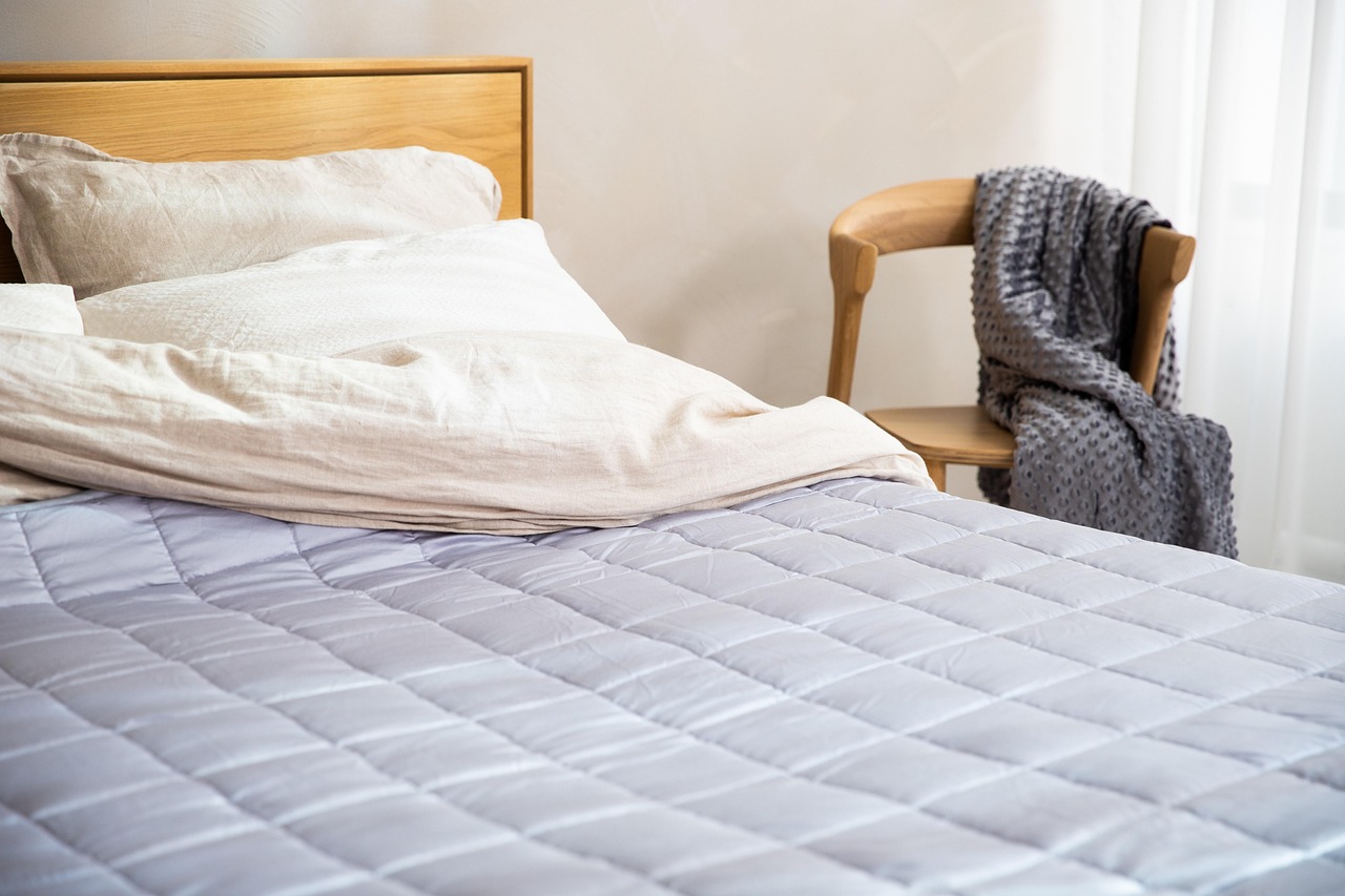 furniture, bedroom, interior design, comfort, cozy, bed, bed frame, linens, bedding, bed sheet, throw pillow, mattress, duvet cover, duvet, nightstand, mattress pad, bed, bed sheet, mattress, mattress