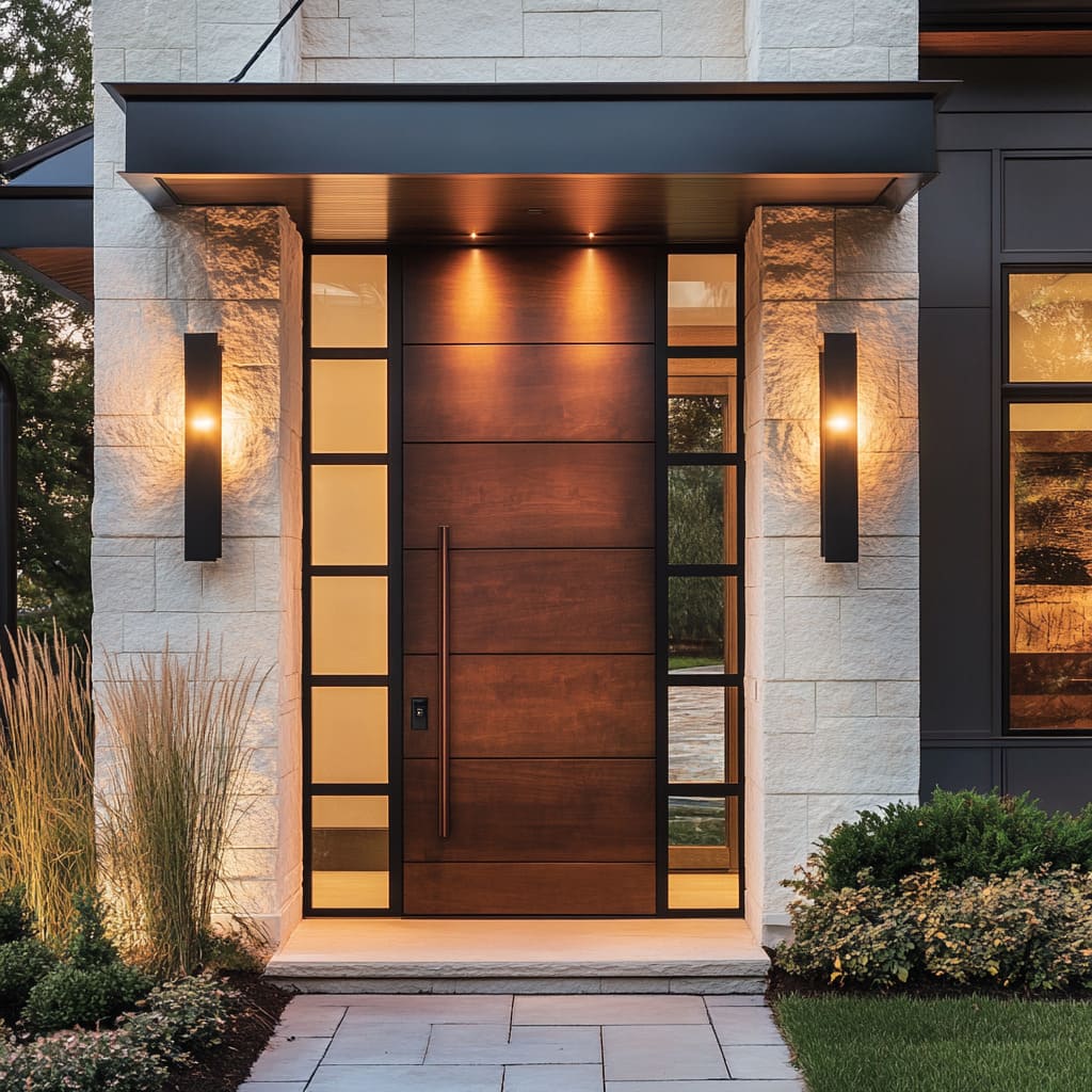 High-End Modern Front Door Designs with Clean Lines & Craft