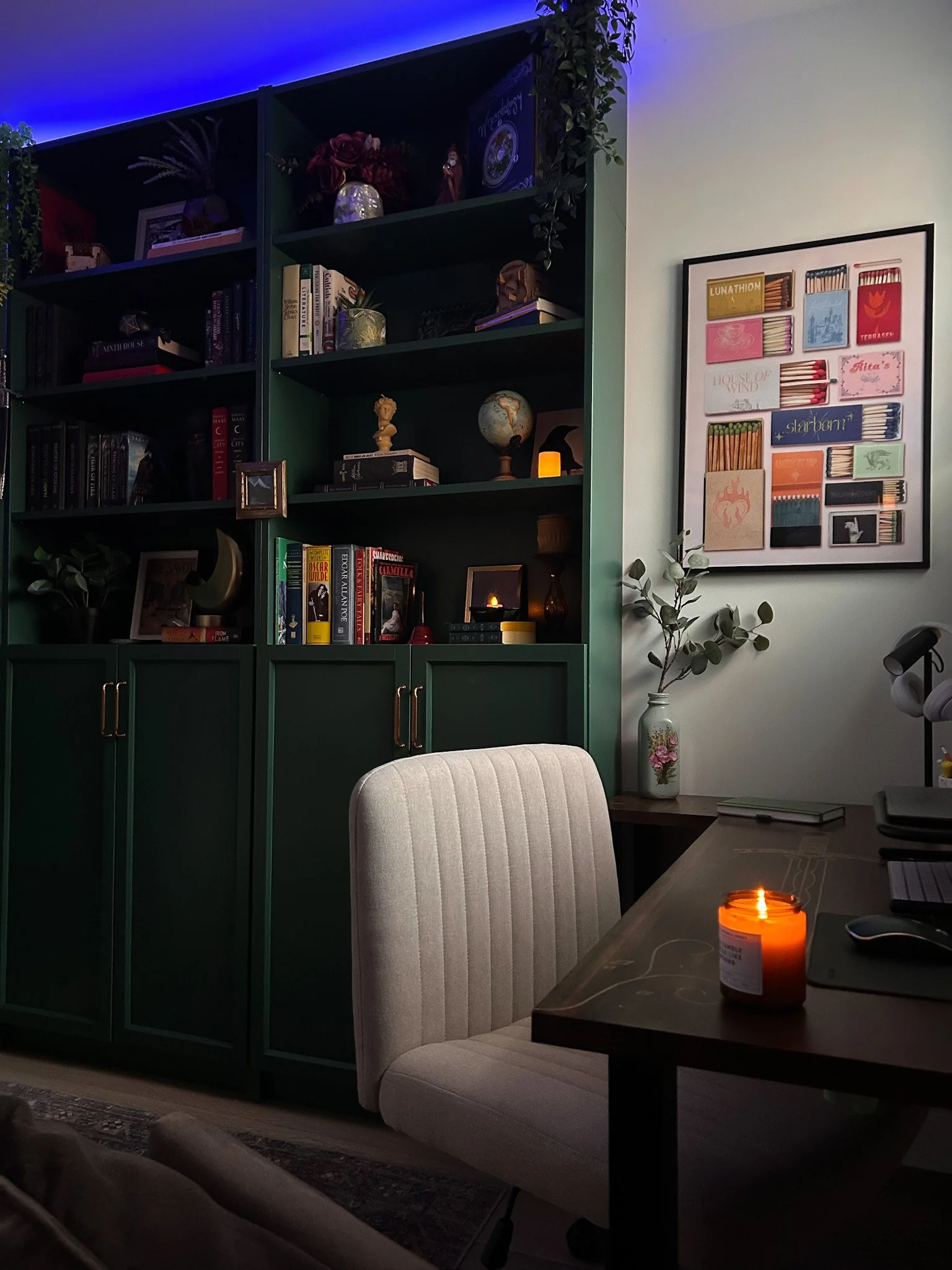 Home Library Makeover: Dark Academia Office for Fantasy Reader — DIY in Progress
