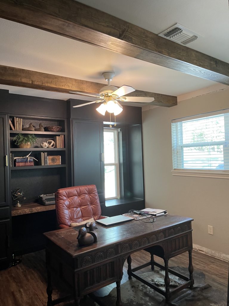 Home Office Update | Faux Brick Wall In A Home Office