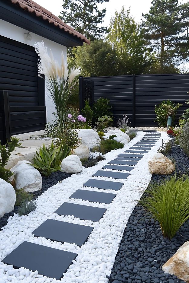 How to Use White Rock Landscaping to Beautify Your Garden - Our Happy Corner