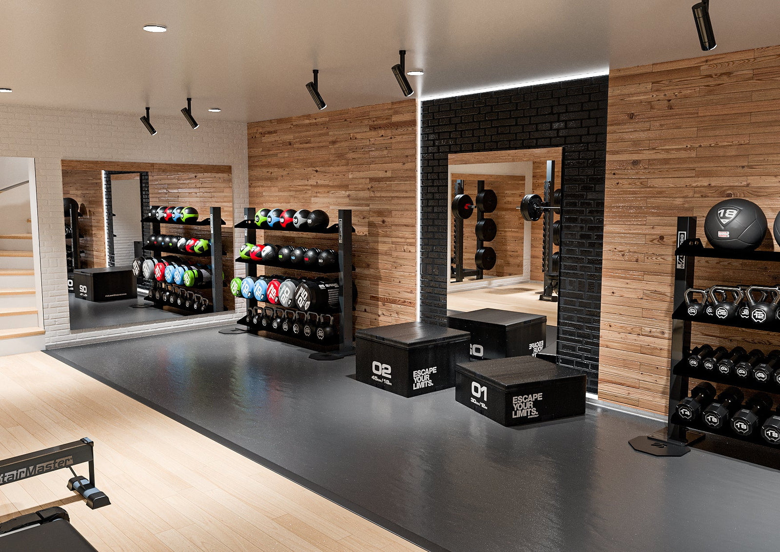 Ideas for a Basement Gym Design and Conversion - Training Station