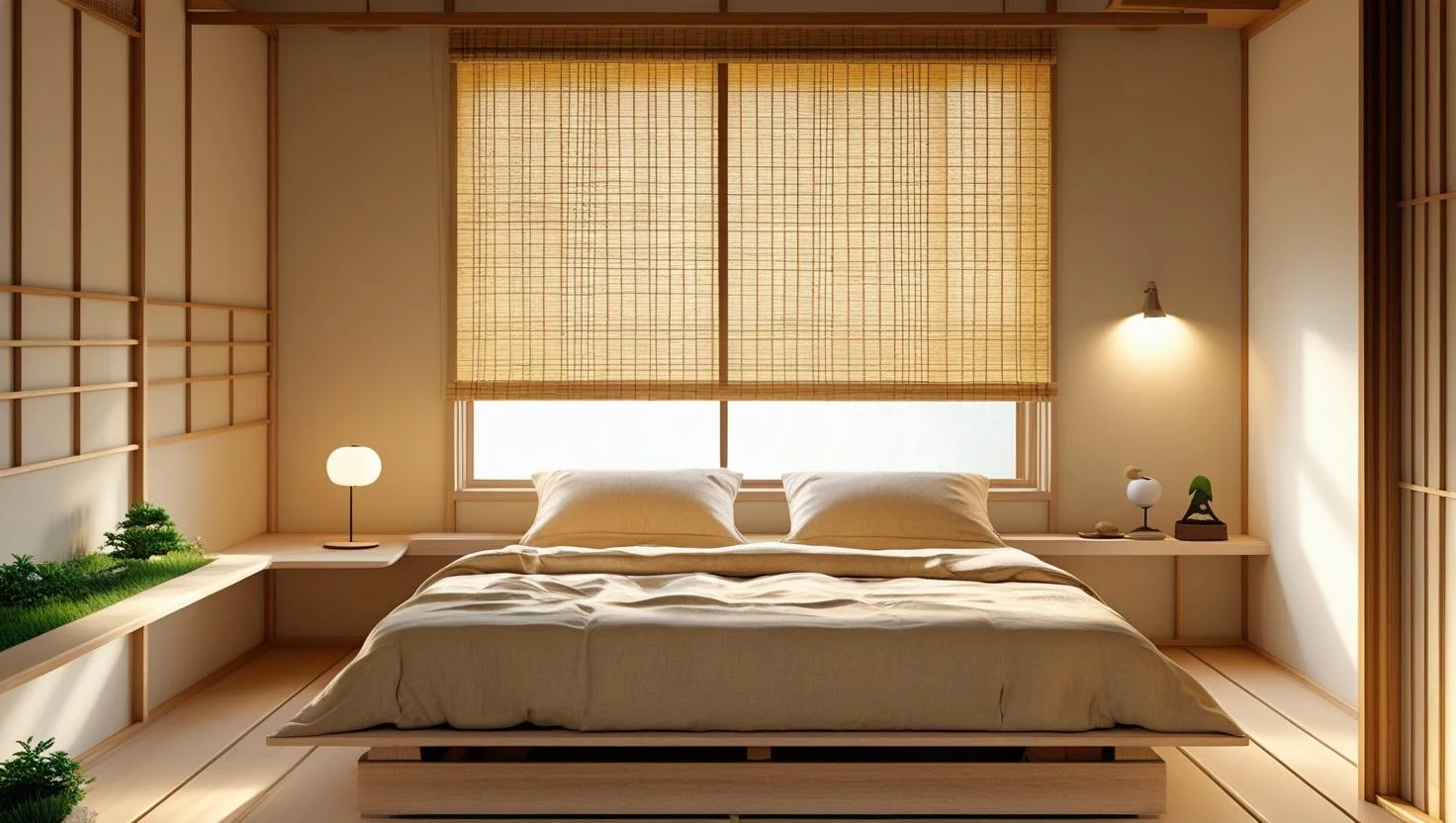 Japandi-Inspired Minimalist Small Bedroom Design Tips