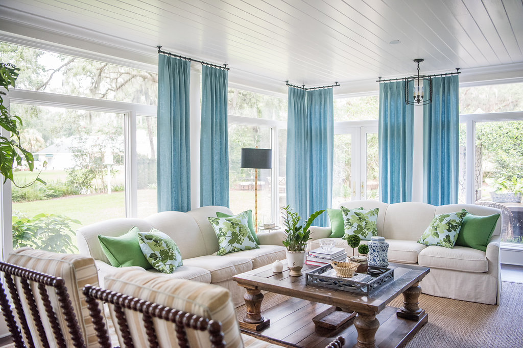 Makeover Reveal: A Bright and Playful Sunroom | Lavin Label