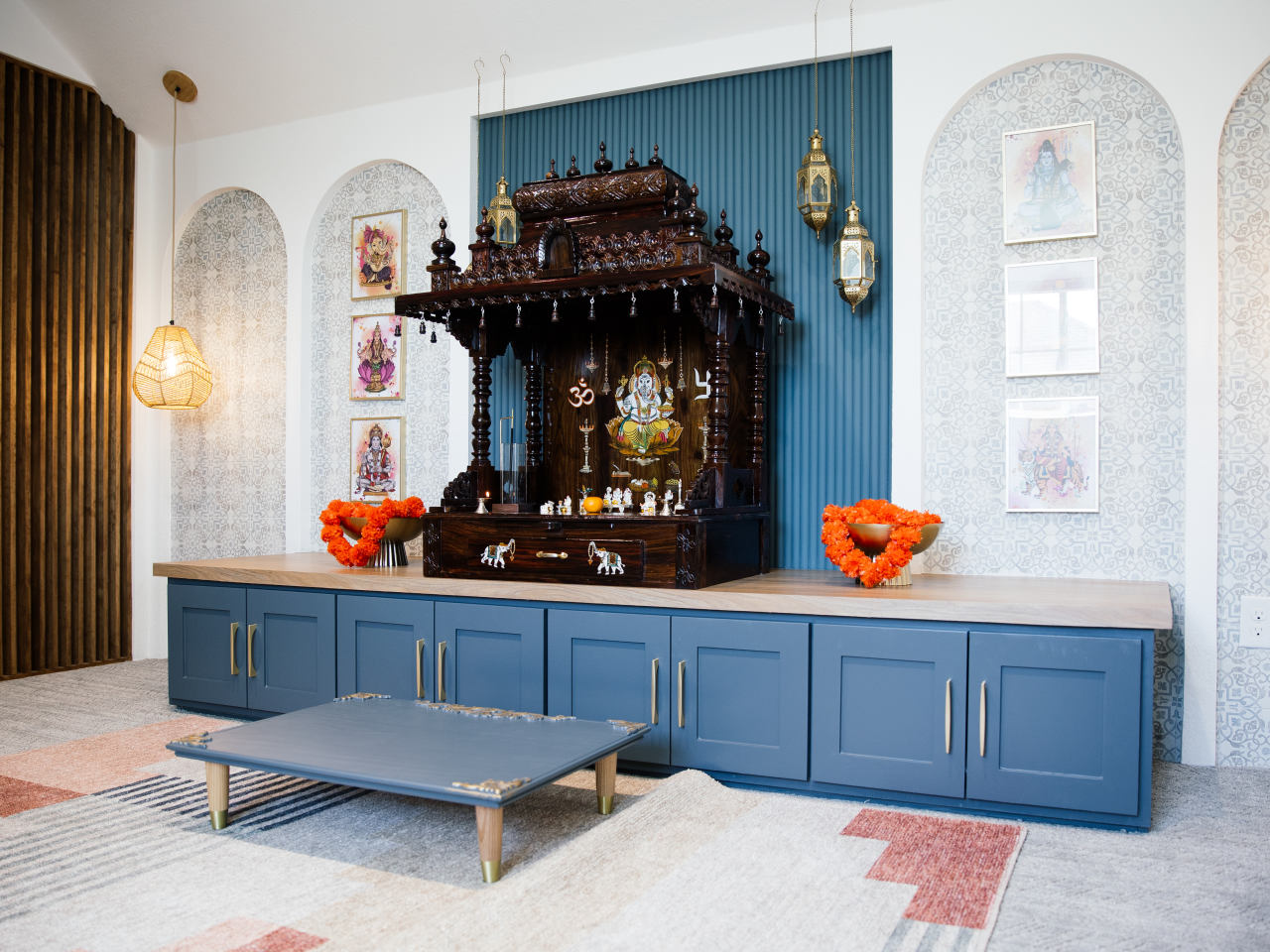 Marble Floors, Gilded Trim and Custom Murals: Hindu Prayer Rooms Get a Makeover - WSJ