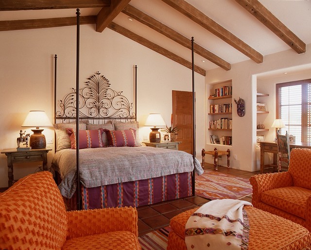 Mexican Hacienda - Southwestern - Bedroom - Santa Barbara - by Ann James Interiors | Houzz