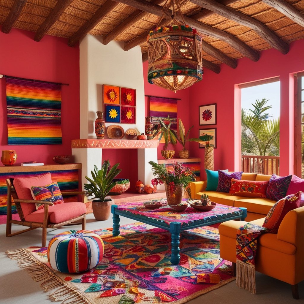 Mexican Interior Design Ideas: Expert Tips for a Functional and Stylish Workspace | Paintit.ai