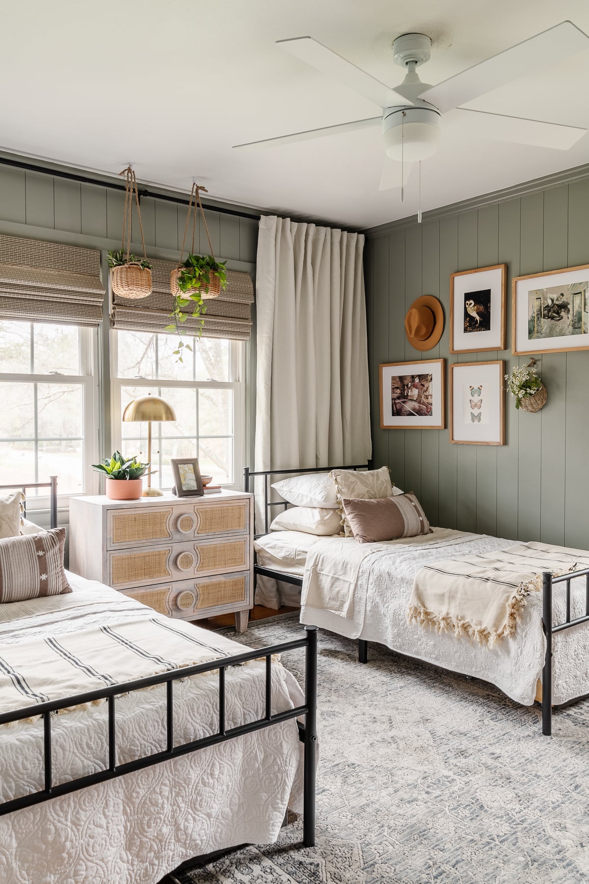Modern Cottage Shared Teen Girl Bedroom Reveal - Bless'er House