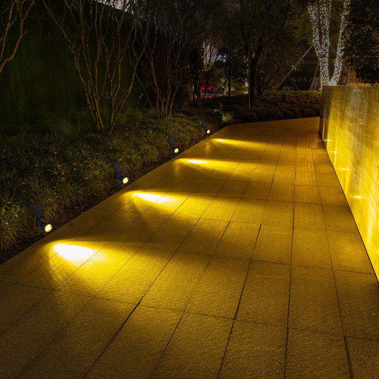 Modern Simplicity Solar Waterproof Conical Spotlight LED Outdoor Floor – BulbSquare
