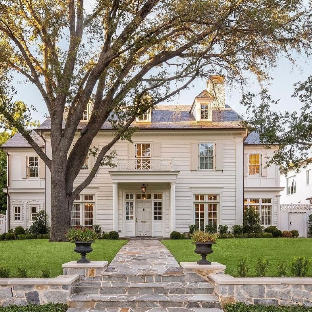 More WHITE Home Exteriors Because White, Y'all - Hello Lovely