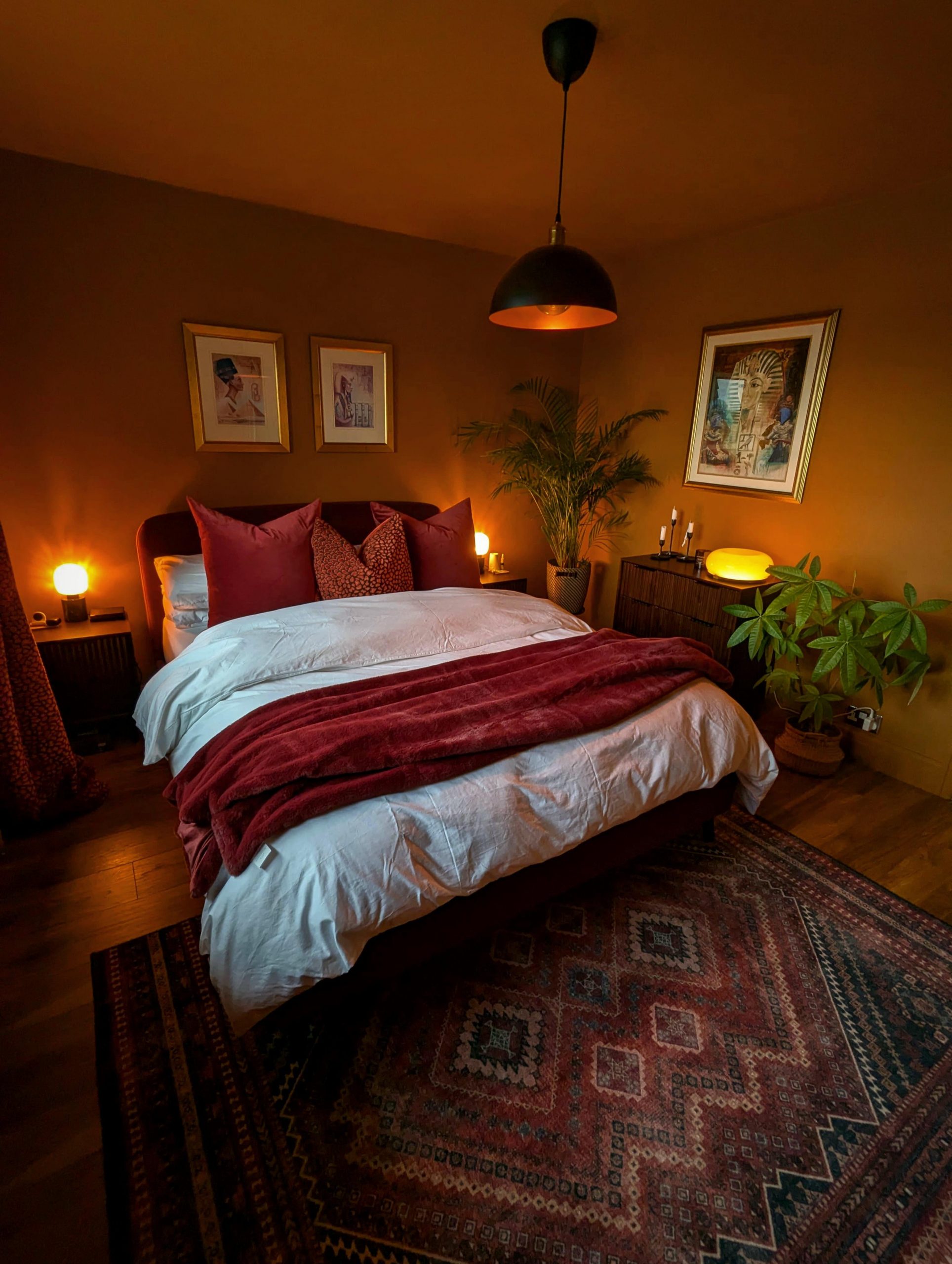 My little orange bedroom : r/CozyPlaces