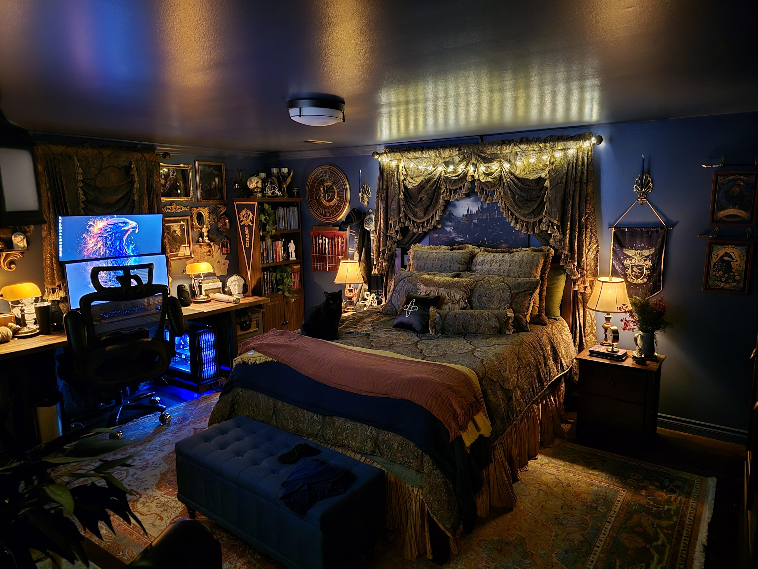 My Ravenclaw Themed Bedroom - First Time Interior Decorating : r/CozyPlaces