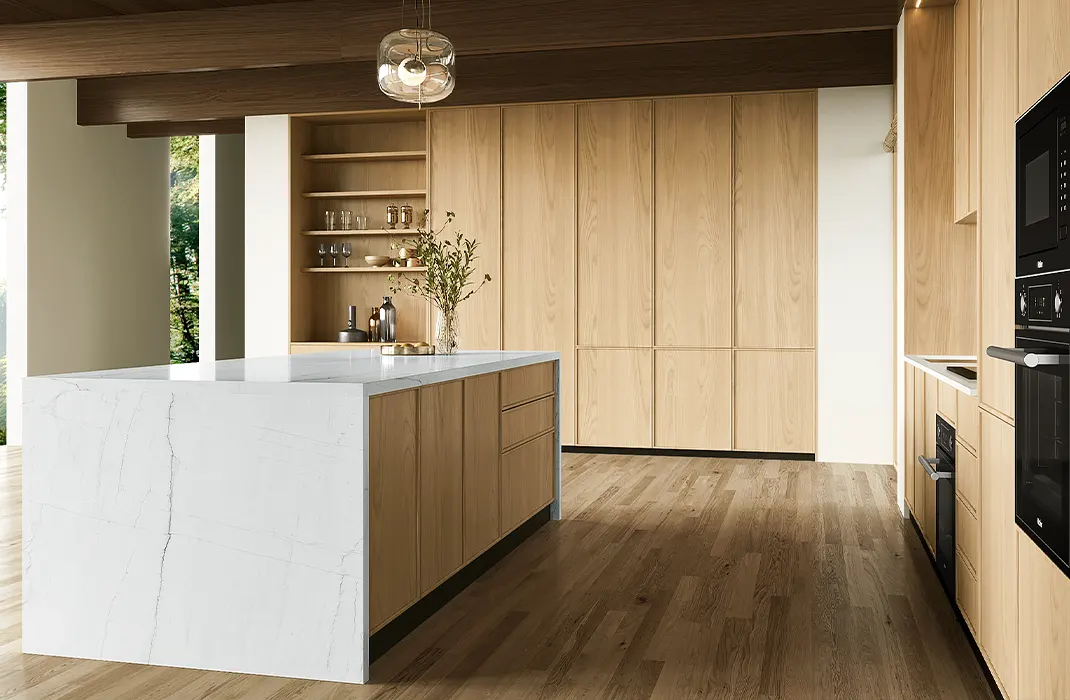 Natural Wood Kitchen Cabinets Design Guide for 2026 | OPPEIN