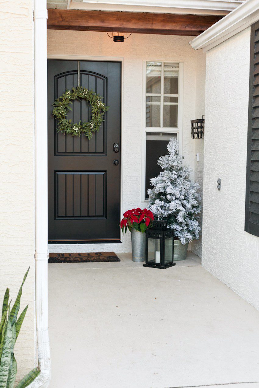 Our Black Front Door Makeover | The Reveal - Fresh Mommy Blog