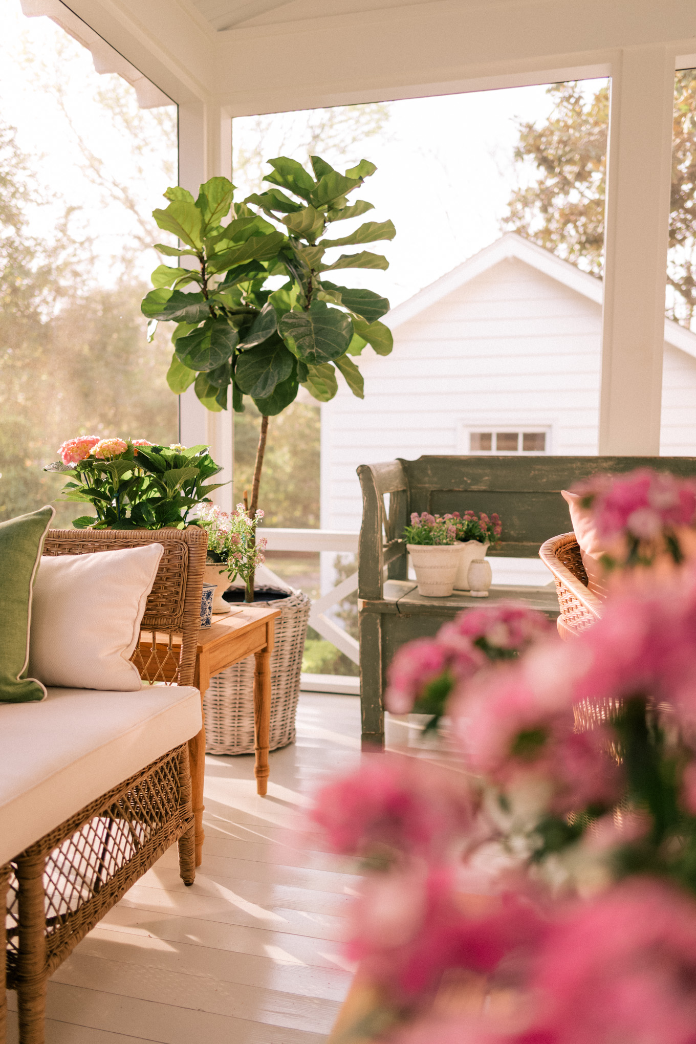 Our Screened In Porch During Spring - Julia Berolzheimer