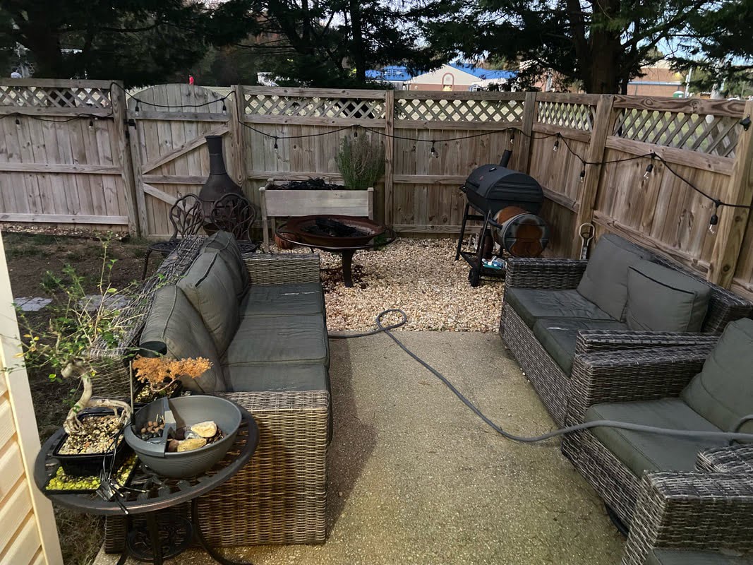 Small Backyard Design | Water Feature and Landscaping