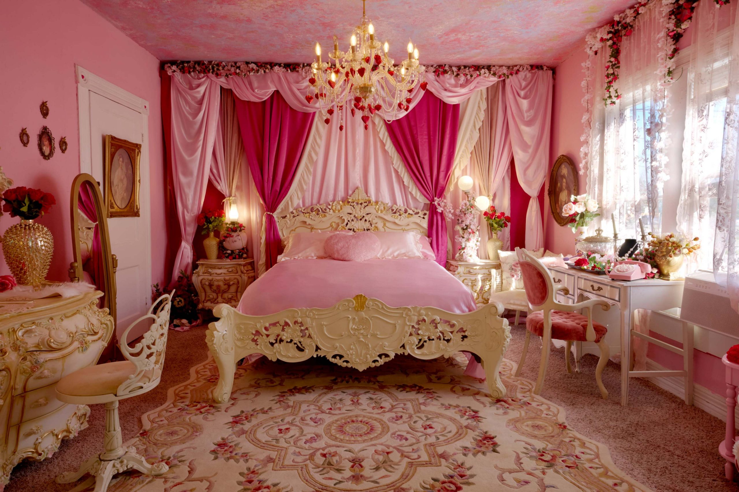 The Pink House | Styled Pink Victorian Studio — 7 Themed Sets for Portraits, Boudoir, Birthdays & Content Creation Near Downtown Houston, Houston, TX | Production | Peerspace