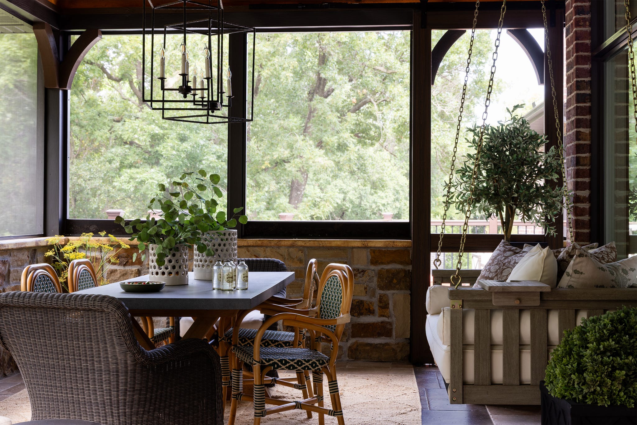 This Missouri Home Prioritizes Slowing Down with a Screened-In Porch, Gym, and Cozy Keeping Room