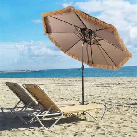 10 Ft Hawaiian Style Thatched Tiki Patio Umbrella Bahrain | Ubuy