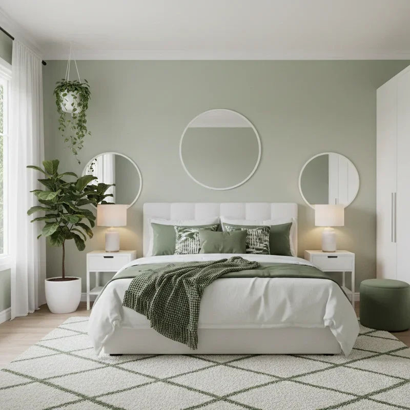 15 Green and White Bedroom Ideas for Light and Cozy Spaces