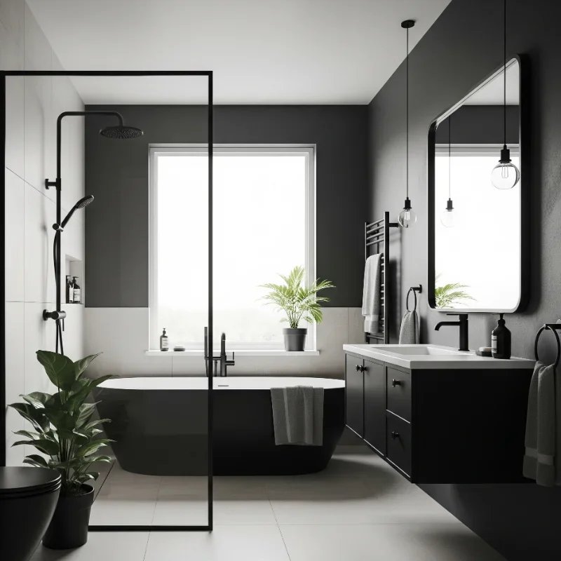 15 Moody Bathroom Ideas to Embrace the Dark Side