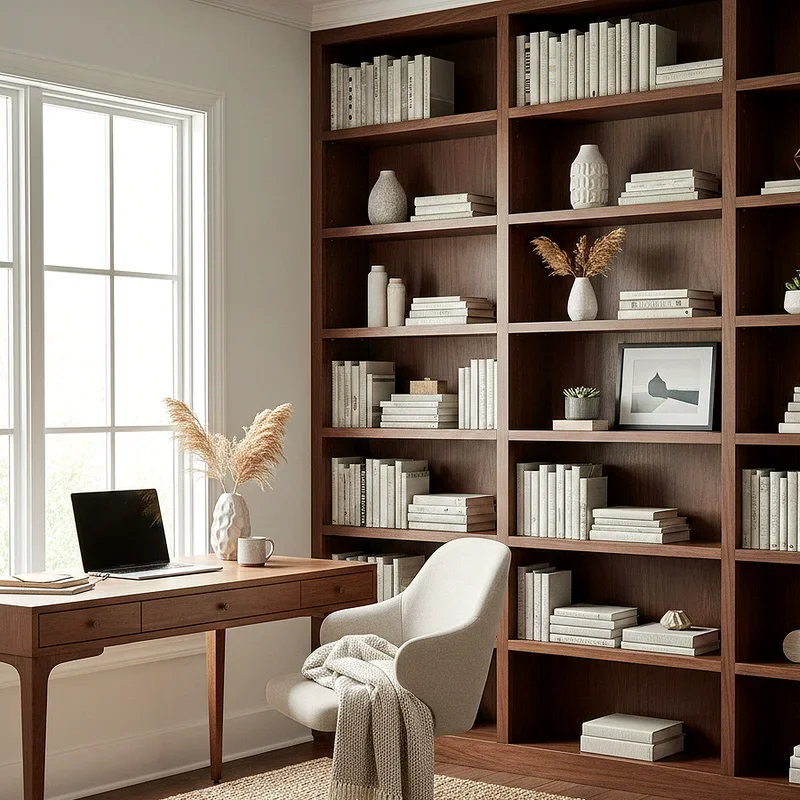 15 Office Book Shelf Ideas for a Stylish Home Work Space