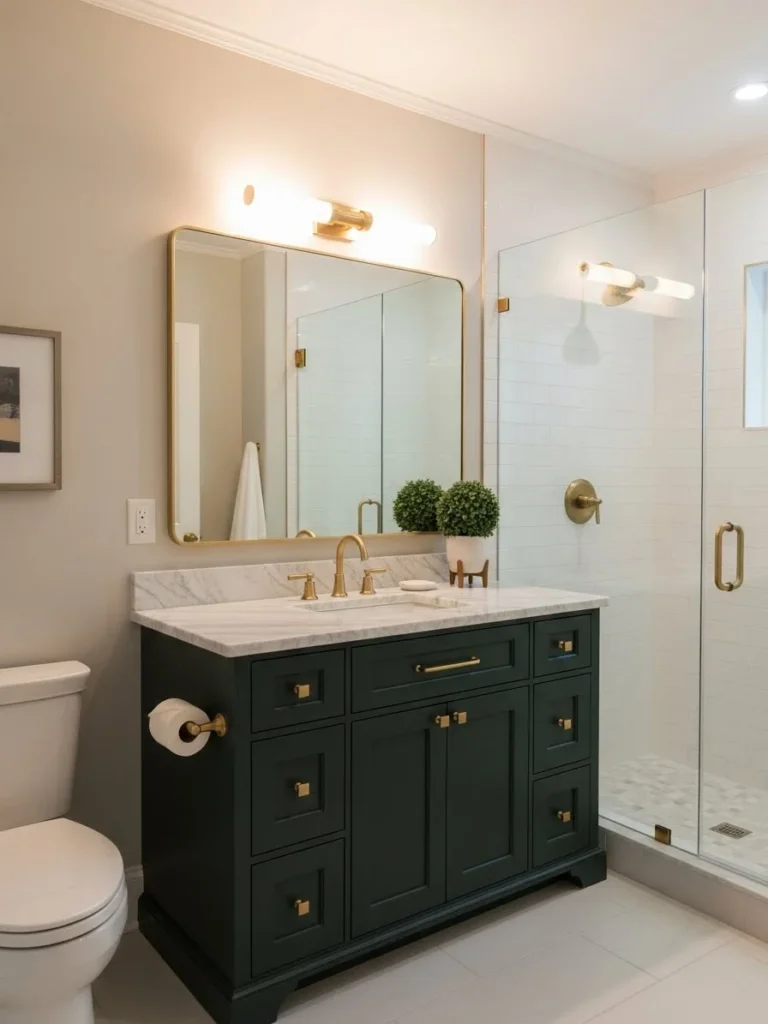 19 Dark Green Bathroom Ideas for a Nature-Inspired Space