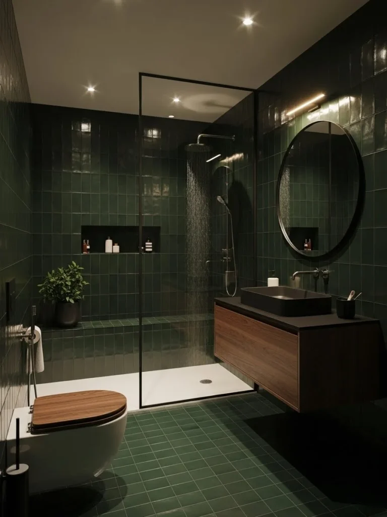 19 Dark Green Bathroom Ideas for a Nature-Inspired Space