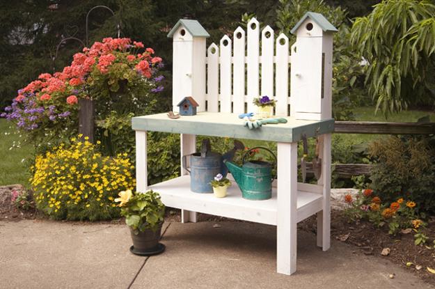 25 Beautiful Potting Bench Design Ideas Creating Convenient Storage and Organization