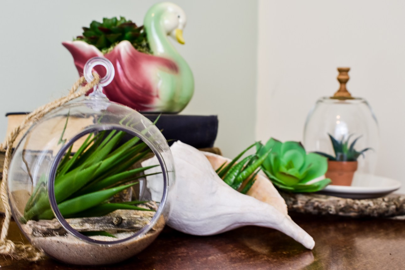 5 Easy Dollar Tree Faux Succulent Decor Ideas - Zucchini Sisters
