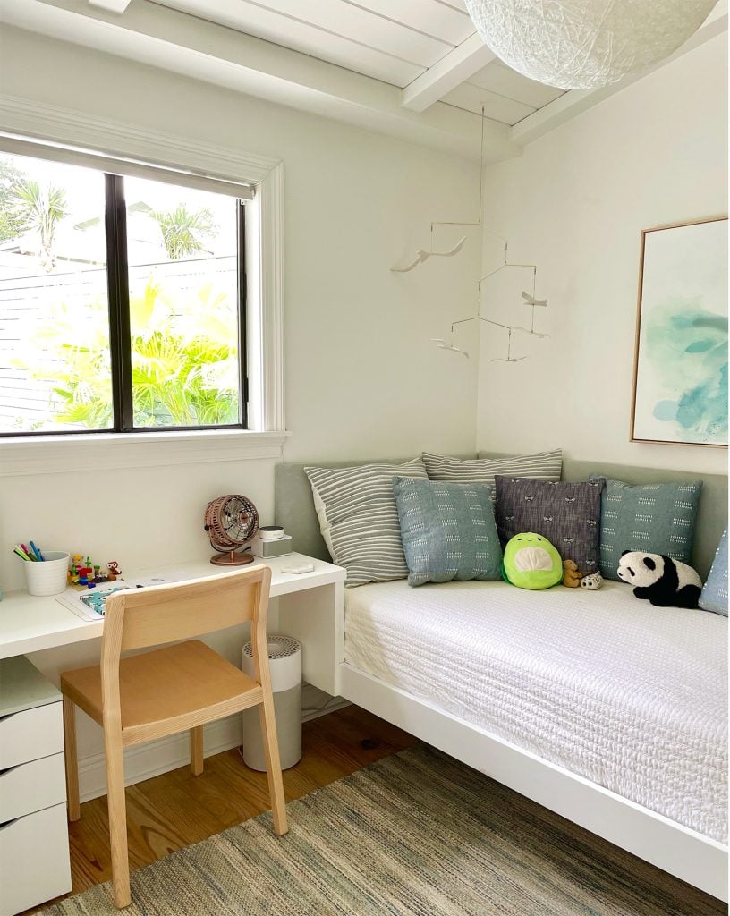 A Small Boy's Bedroom With Lots Of Built-In Storage | Young House Love