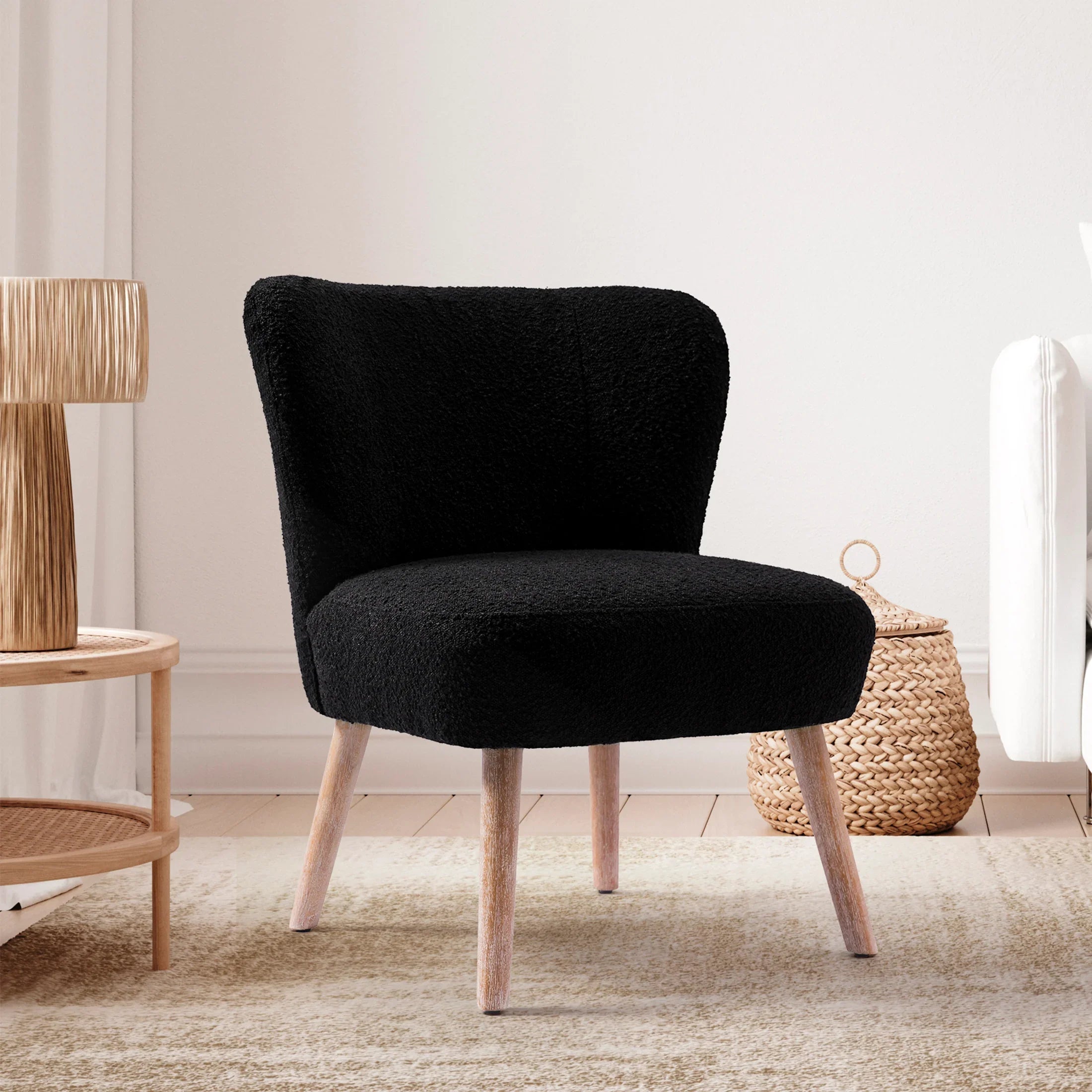 Amélie 25' Wide Upholstered Boucle Accent Chair